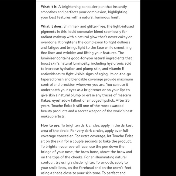 02 Luminous Ivory NIB Touché Eclat YSL Radiant Touch Concealer - Picture 8 of 13